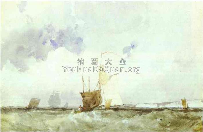 Vessels in a Choppy Sea - 理查德·帕克斯·伯宁顿